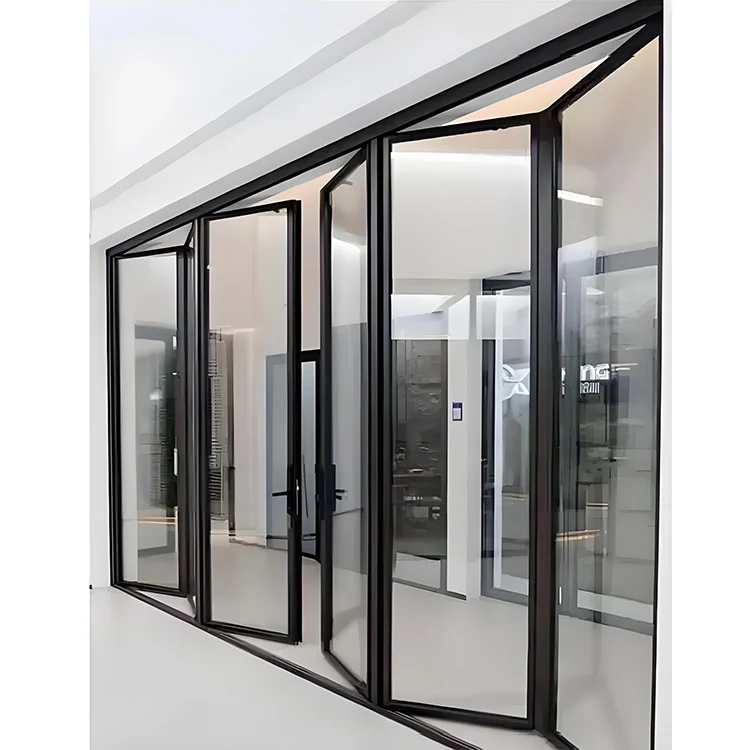 Sammenleggbar glassdør i aluminium